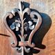 Wall-mounted or freestanding accent furniture, carved solid wood, chalet decor...