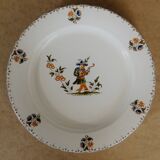 6 plates old moustier, traditional decor