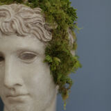 Roman head in waxed plaster