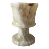 Vintage marble candle holder from the 1970s