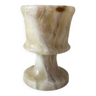 Vintage marble candle holder from the 1970s