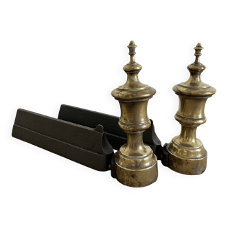 Pair of neo-classical andirons