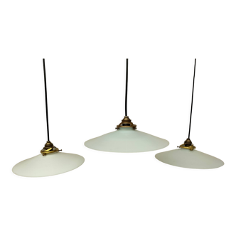 Set of 3 opaline suspensions
