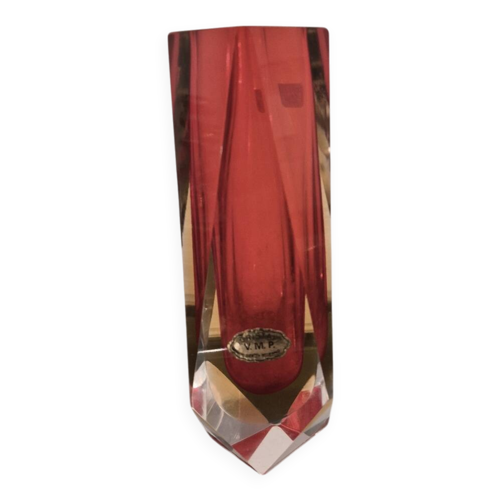 Vintage sommerso vase by flavio poli