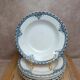 Set of 9 deep plates Terre de Fer St Amand model Andrinople