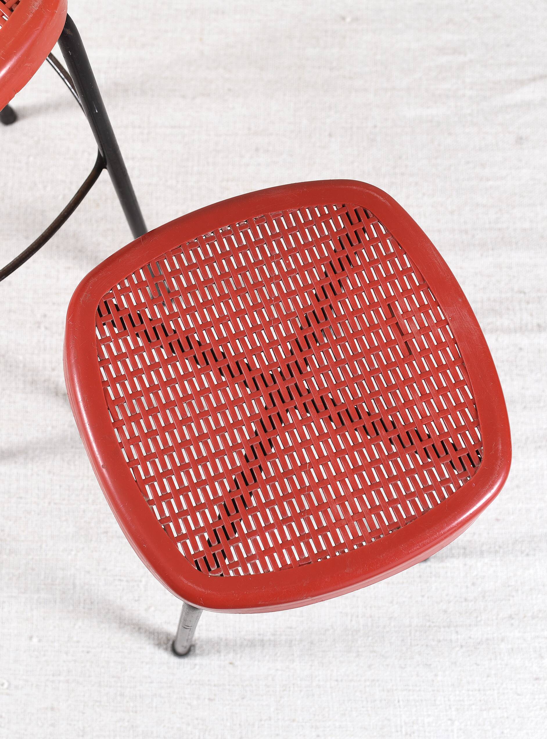 Paire de tabourets vintage grosfillex