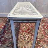 Bench - Piano bench painted in cane