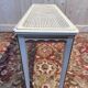 Banquette - Banc de piano peinte en cannage