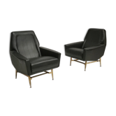 Paire de fauteuils Guy Besnard 1960