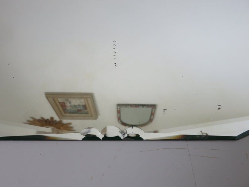 Mirror beveled art deco 30 40s 59x42cm