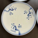 7 Art Deco dessert plates