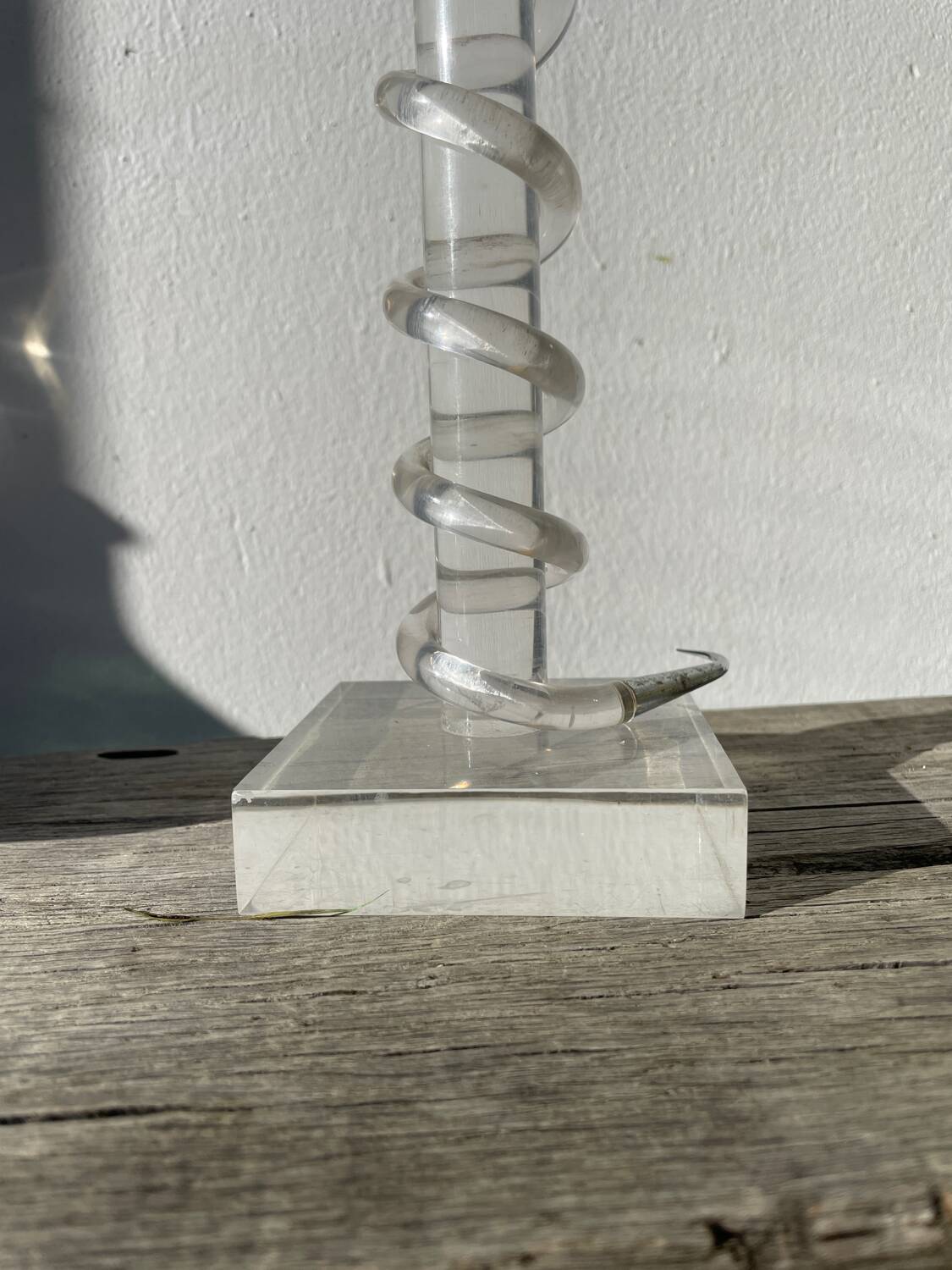 Silver-plated metal candlestick signed Alessandro Albrizzi 1970