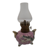 Lampe à pétrole à décor d un dragon. Style satsuma.