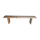Patinated natural solid wood bench 180cm