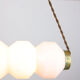 Mid-century opaline & brass pendant lamp