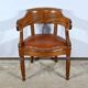Mahogany Office Armchair, Louis Philippe Period – Mid-19th Century