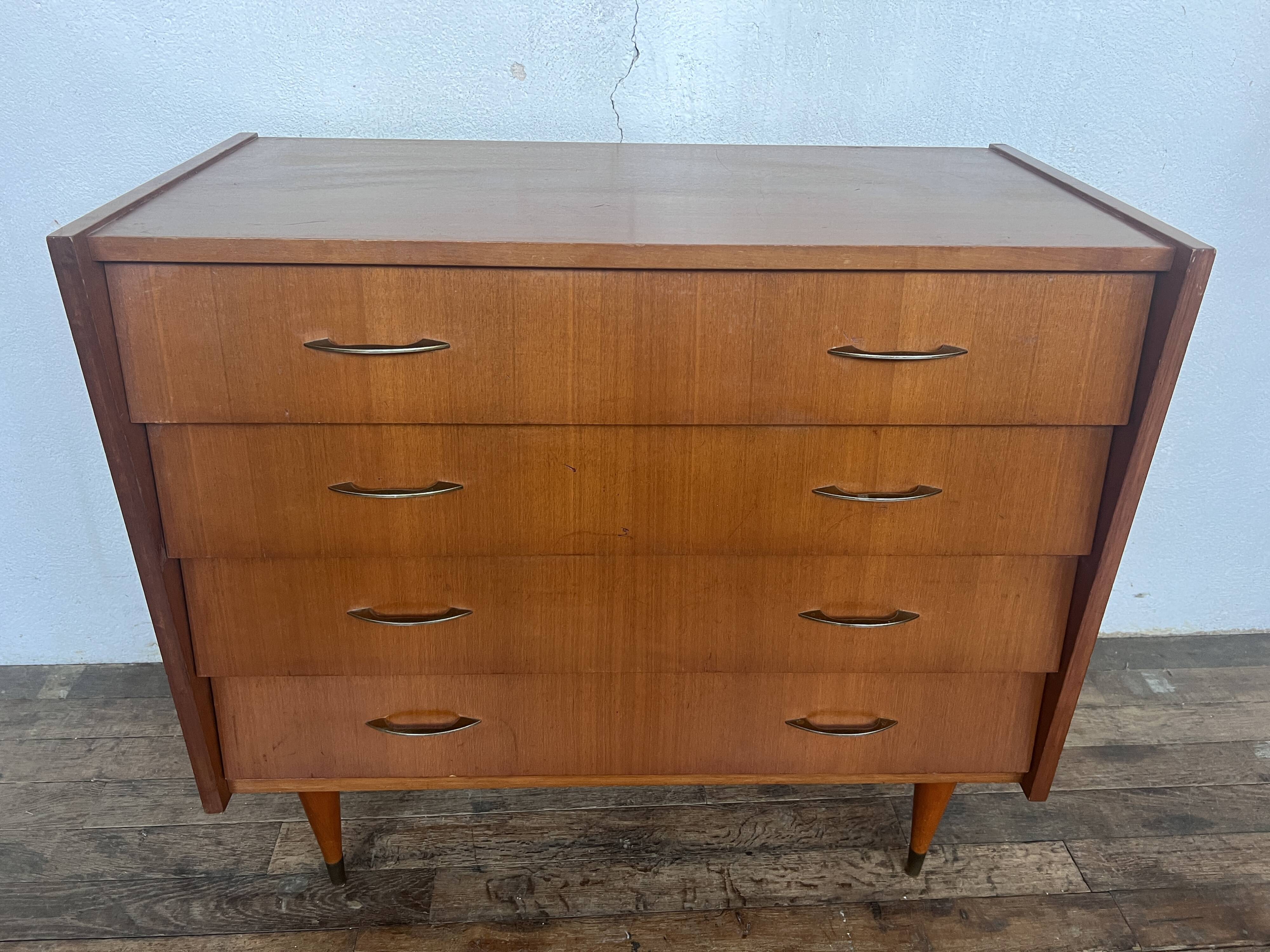 Vintage teak chest of drwaers - 1960