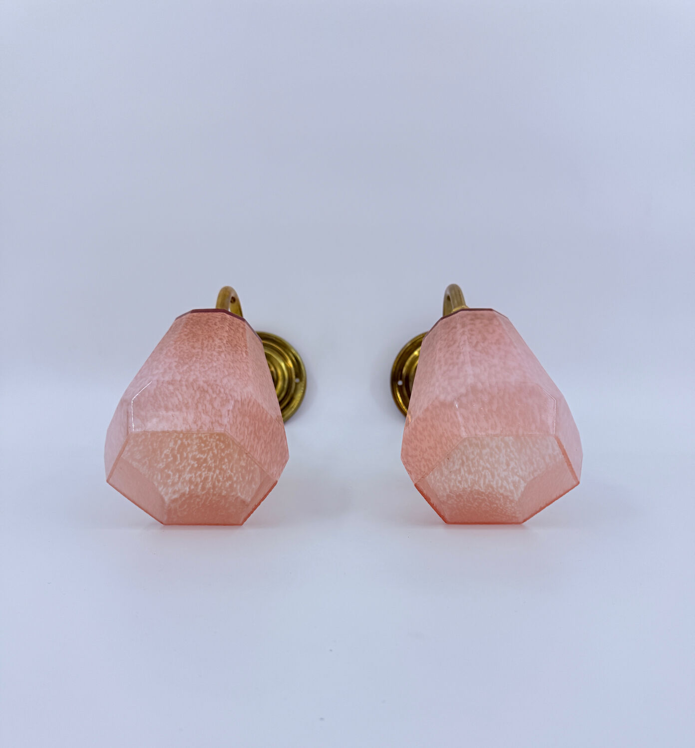 Paire d'appliques col de cygne