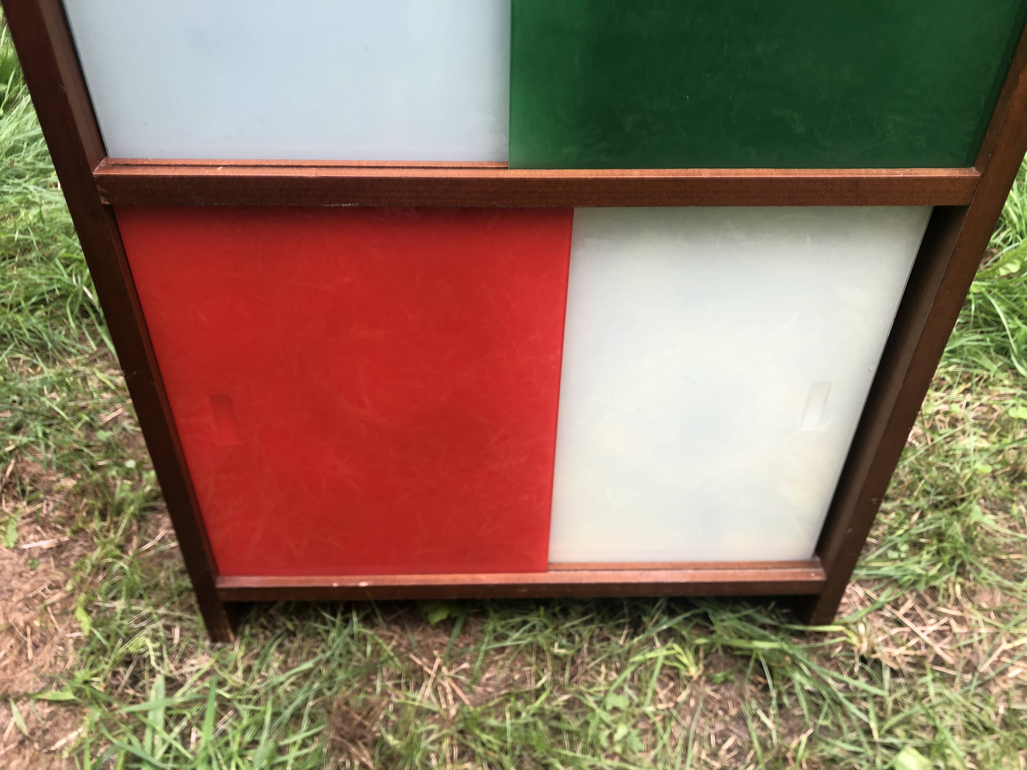 Showcase furniture storage vintage sliding windows 60s/70s