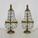 Pair of balloon lamps with pendants in Louis XVI Directoire style. 50