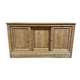 Old haberdashery counter in pitch pine - Restored & Sandblasted