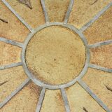 Oval coffee table signed R. Capron, collection les Herbiers, Vallauris – 1960