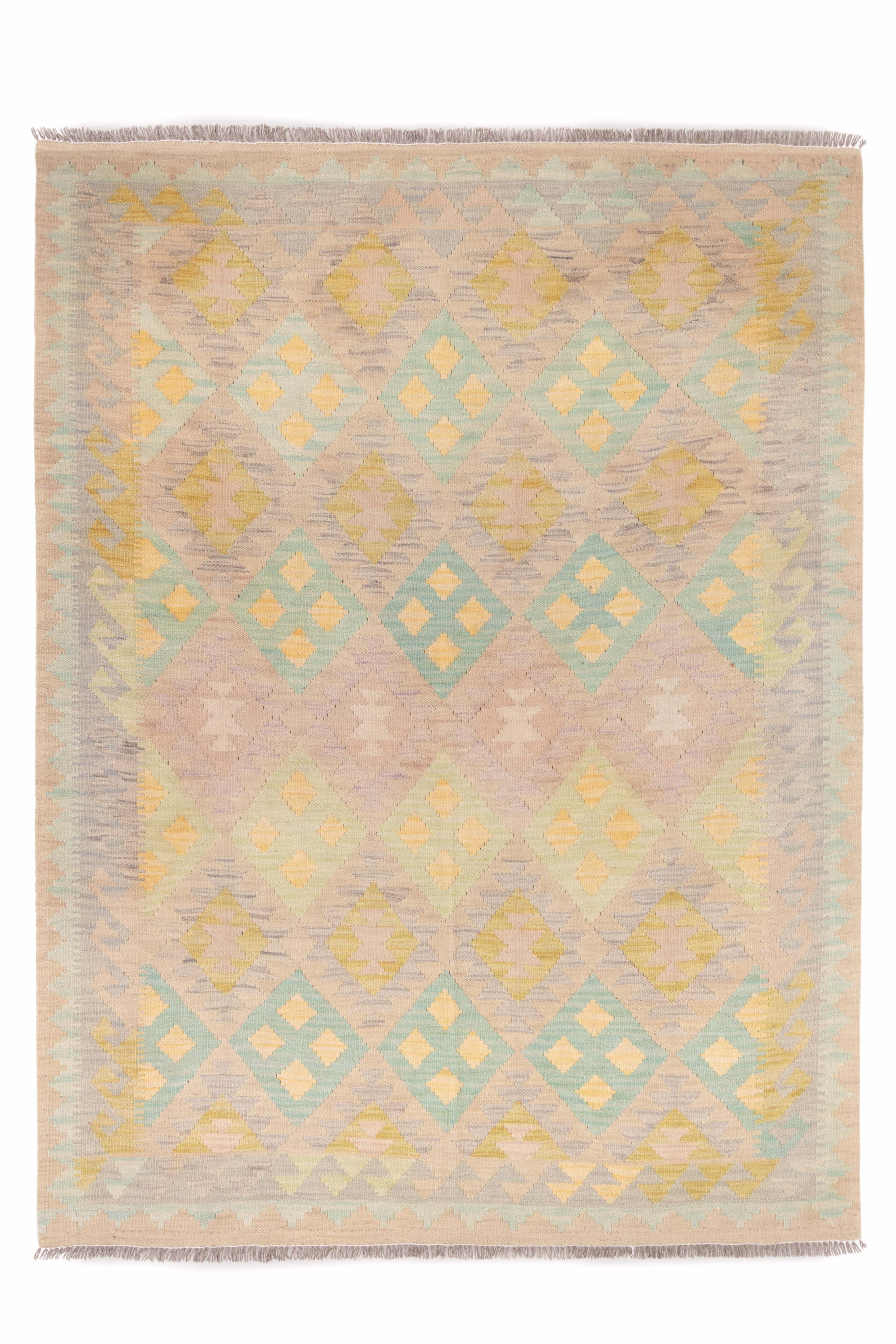 Afghan Pashtun Kilim 201 x 148 cm