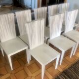 Lot de 8 chaises design "Jeanette" Edra