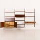 Hansen and Guldborg rosewood wall unit with a desk, Denmark 1960s