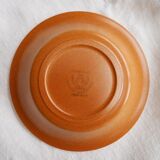 Lot 12 hollow plates in varnished sandstone, Cévennes model of Saint Amand