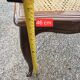 Serie de 6 chaises Louis XV bois et cannage