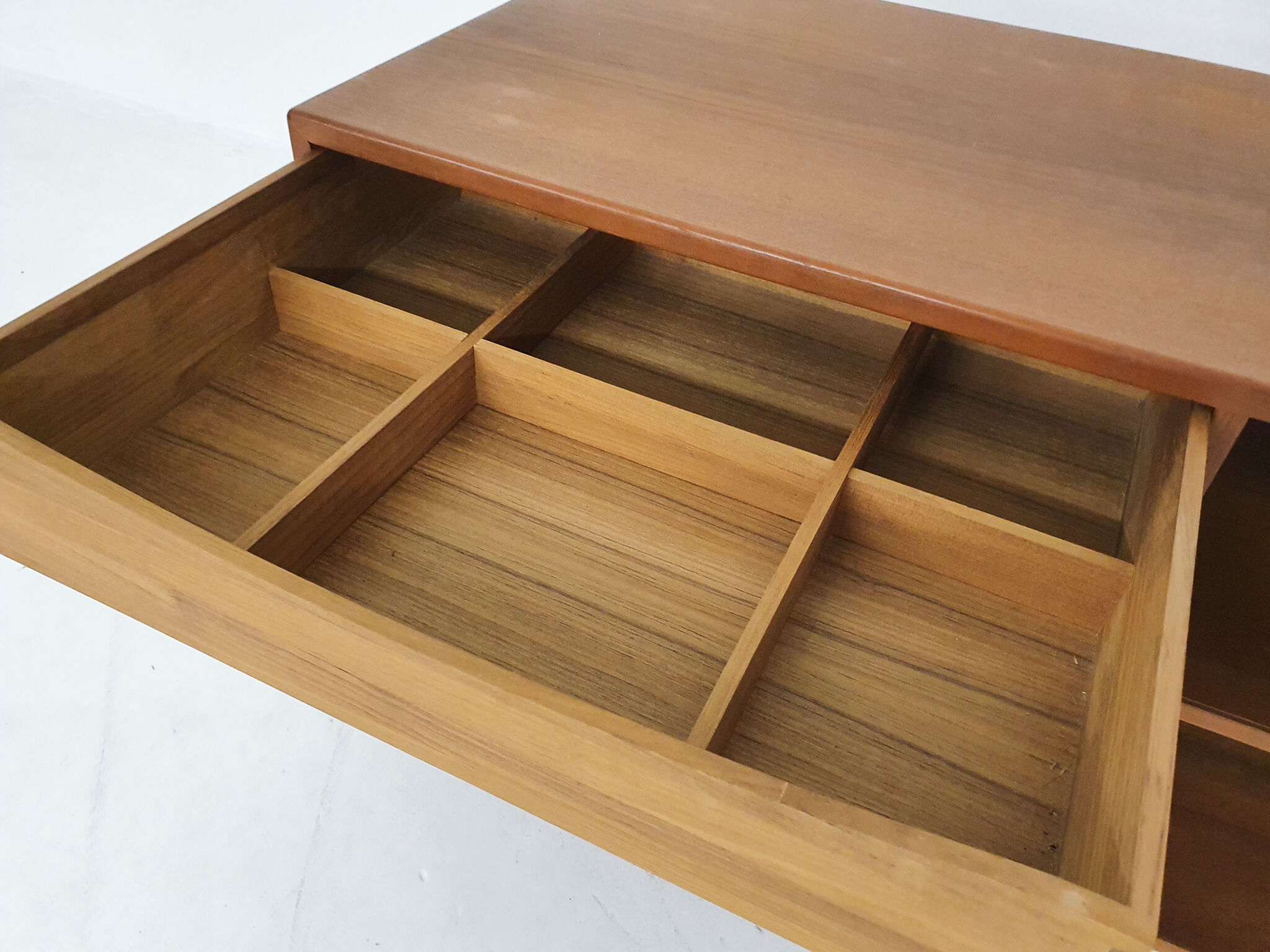 Scandinavian modern teak record player cabinet, Denmark 1960's