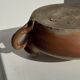 Round flat jar in old stoneware D20