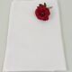 Old white tablecloth square damask cotton