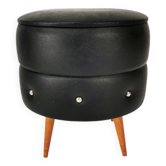 Modernist pouffe with storage, Netherlands, 1960s