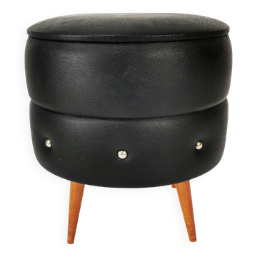 Modernist pouffe with storage, Netherlands, 1960s
