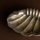 Argent metal ashtray in shell shape with feet – 1960s Italy vintage decor, gift idea for her