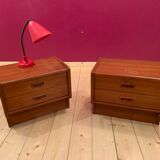 Rare Scandinavian bedside pair