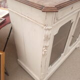 Old buffet 2 doors windows patina Shabby chic