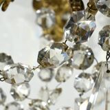 Bronze and Crystal Wall Lights with Pendants, Louis XV style – Late 19th century