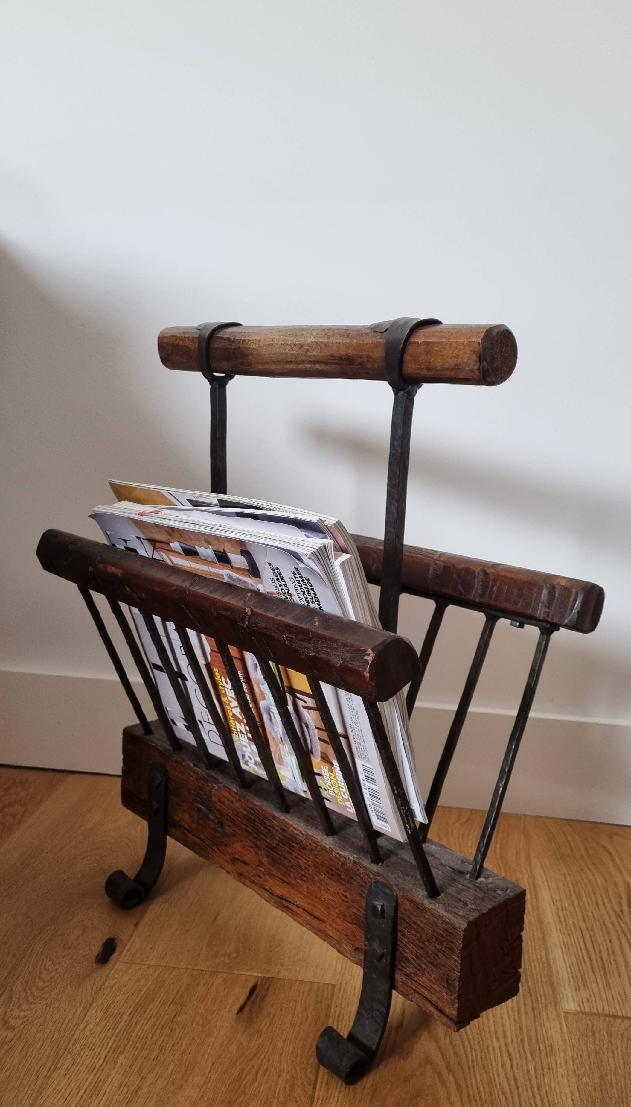brutalist magazine rack