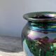 Vintage iridescent ceramic vase