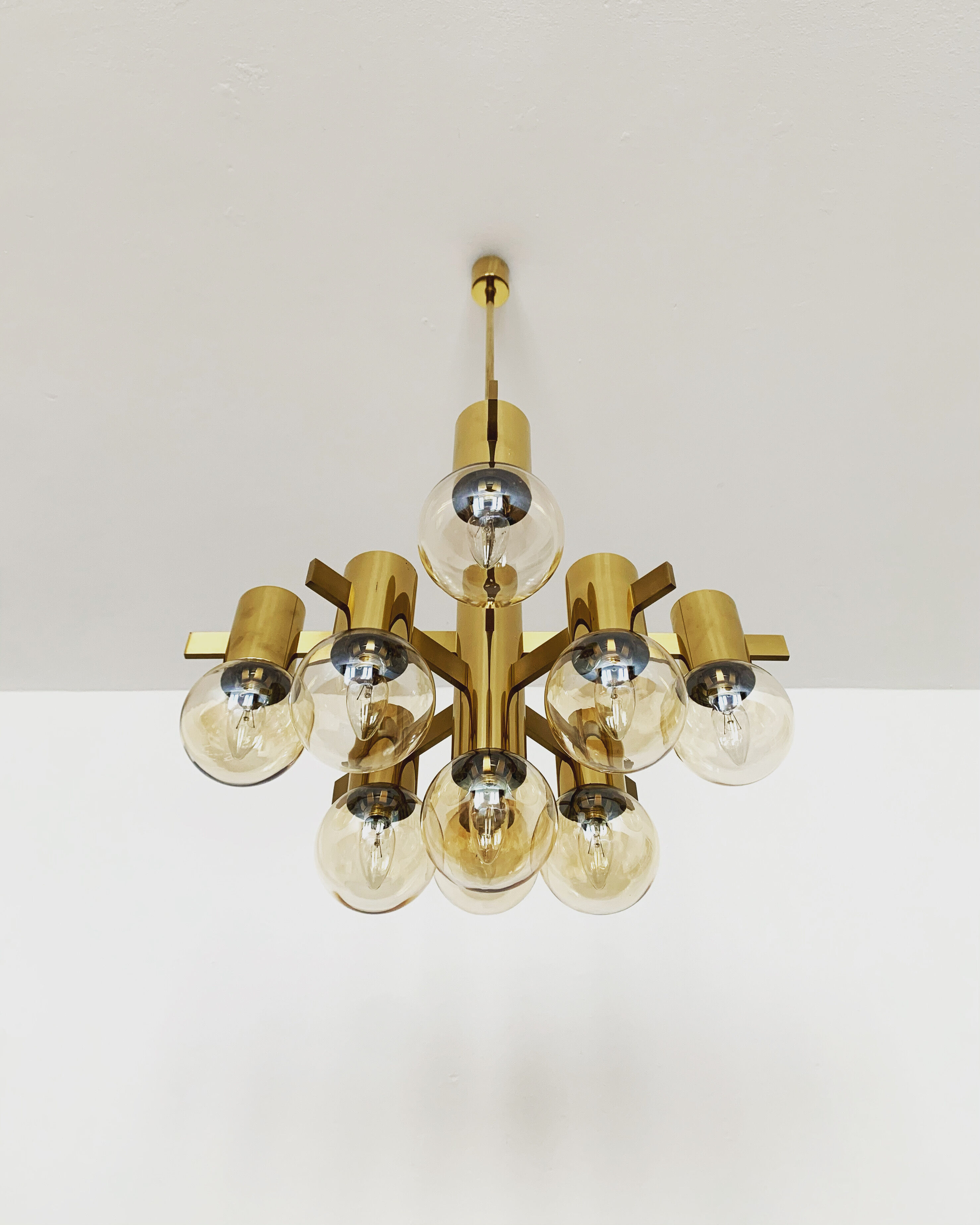 Lustre italien de laiton