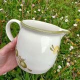 Vintage ceramic flower pitcher - Spring Water -