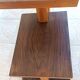 Vintage side table in walnut burl