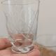 Small cups chiseled in vintage antique crystal