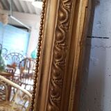 Former mirror gilded with pediment - 153 x 101 - Style Napoleon III