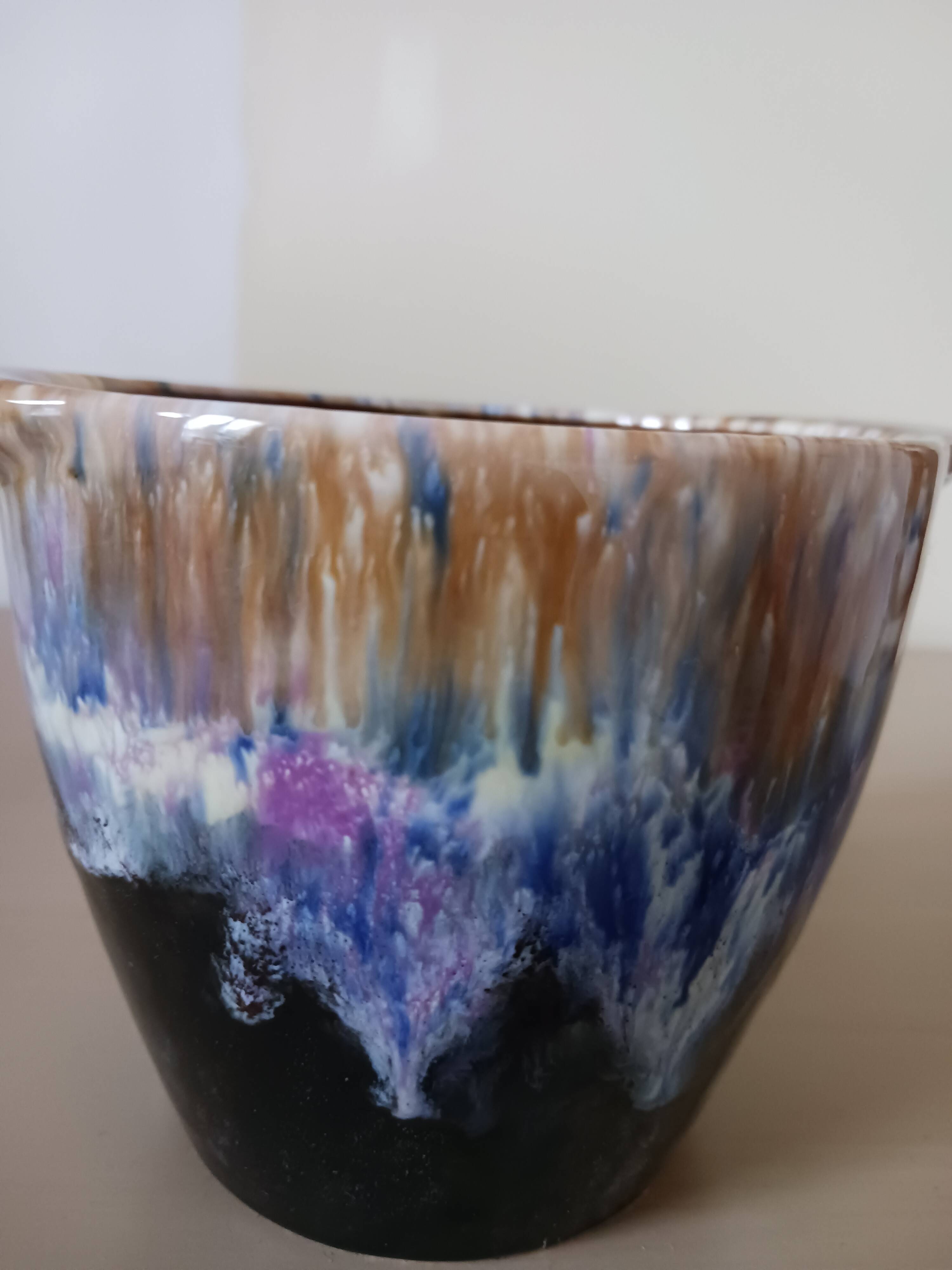 Stoneware vase, fired from Morvan