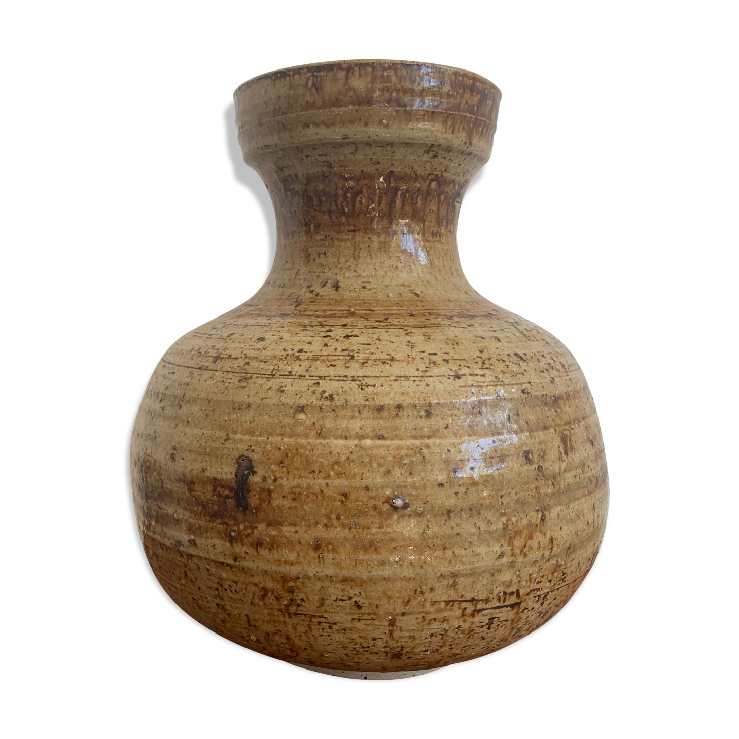 Vintage ceramic vase signed