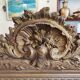 Large gilt mirror with pediment – Napoleon III period – 136 cm